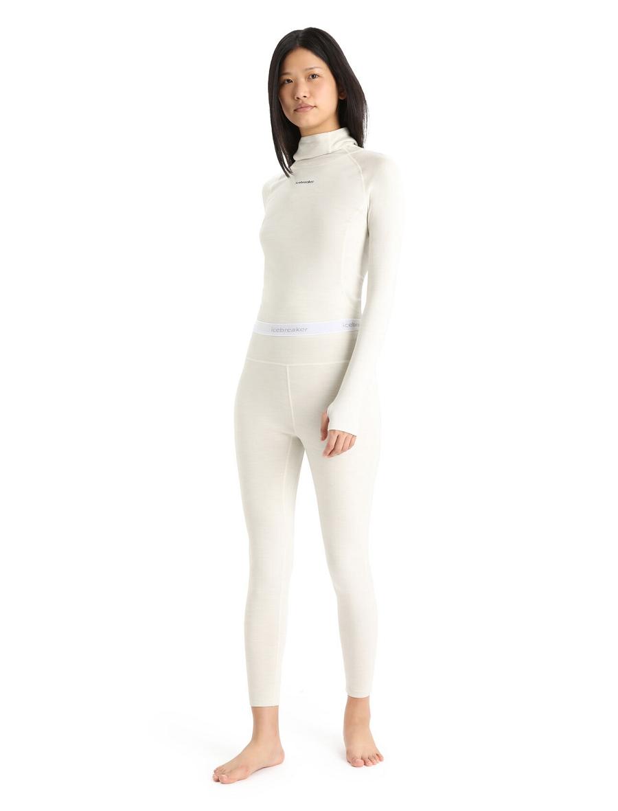 Base Layers Icebreaker 15.5 Merino Thermal Leggings Femme Blanche | FR 1870XYUF